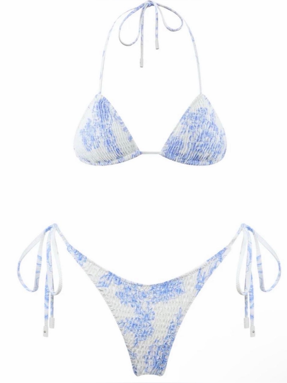 Blue & White Triangl Bikini